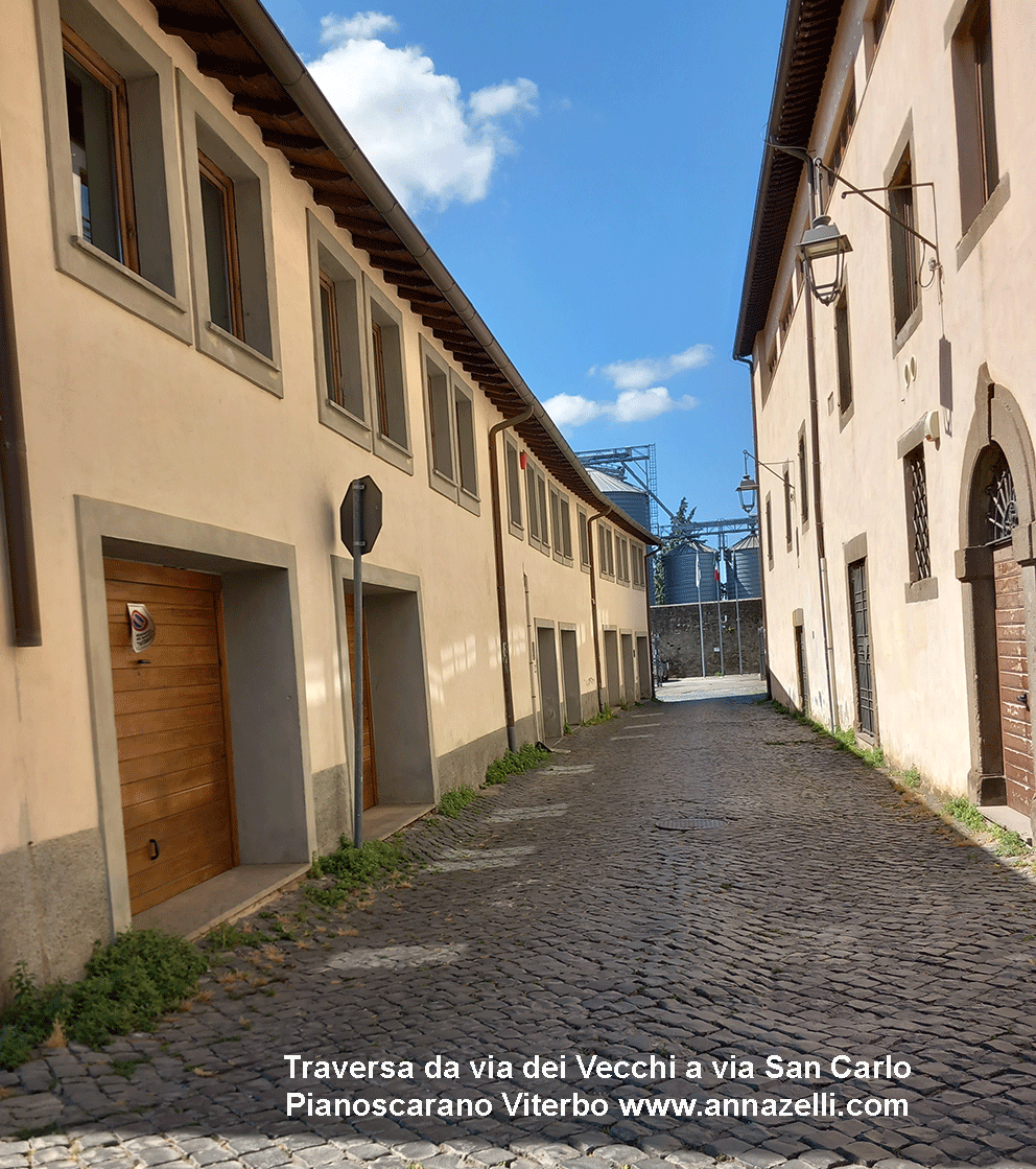 traversa da via dei vecchi a via san carlo pianoscarano viterbo info e foto anna zelli