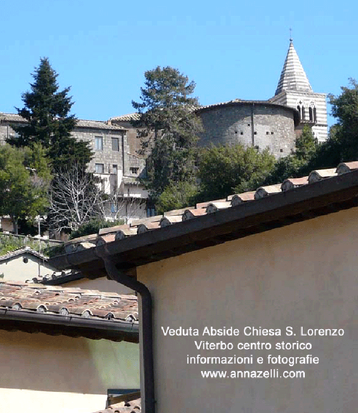 veduta abside e campanile chiesa san lorenzo viterbo info e foto anna zelli