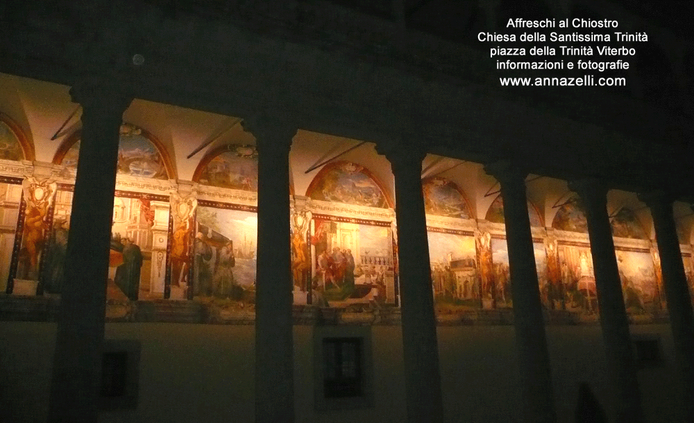 affreschi al chiostro chiesa della trinit santuario santa maria liberatrice viterbo info e foto anna zelli