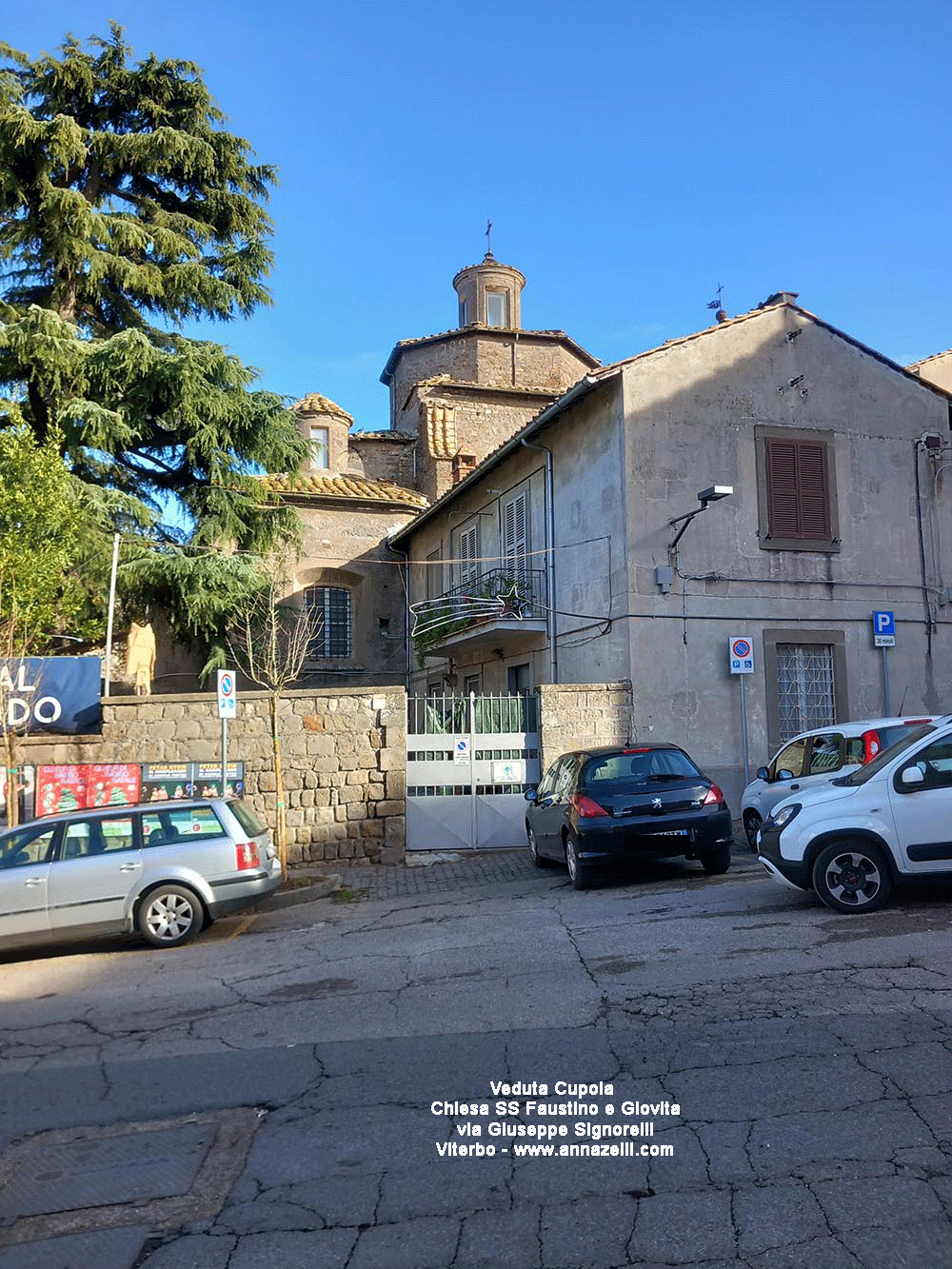 veduta cupola chiesa ss faustino e giovita via giuseppe signorelli viterbo info e foto anna zelli