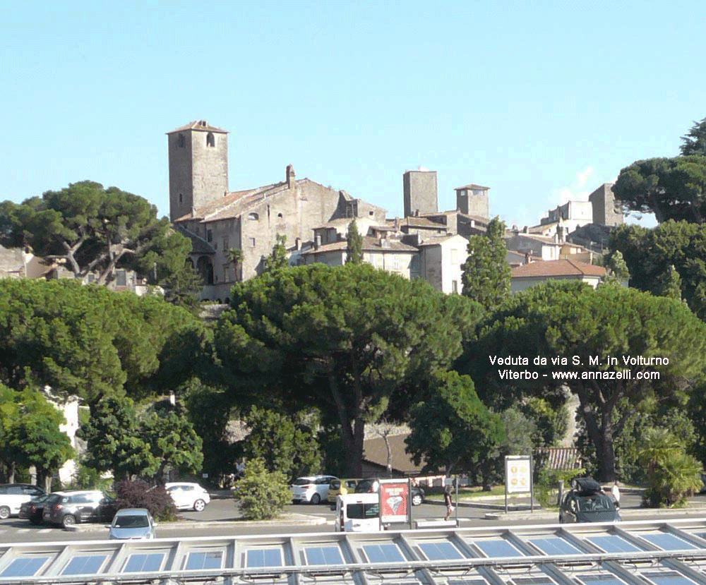 veduta di viterbo da via santa maria in volturno info e foto anna zelli