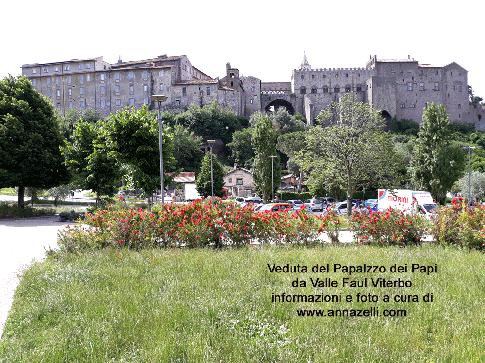 veduta palazzo dei papi da valle faul viterbo foto anna zelli