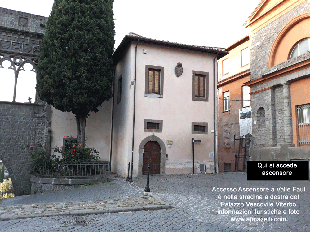 piazza san lorenzo ascensore che va a valle faul viterbo info e foto anna zelli