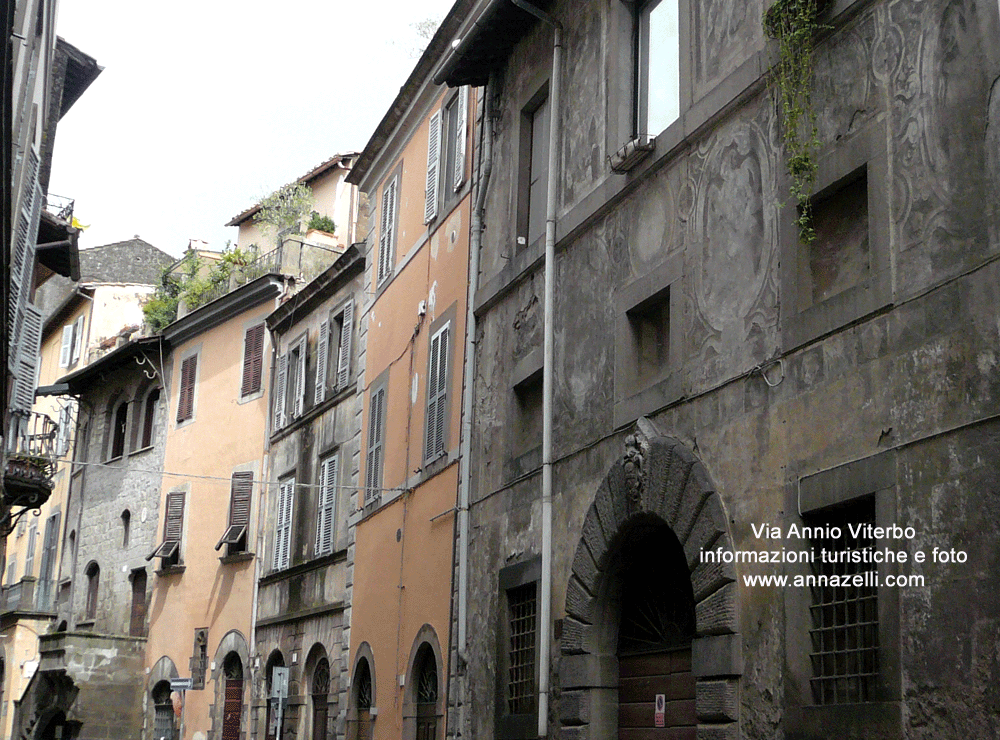 via annio viterbo veduta della via info e foto