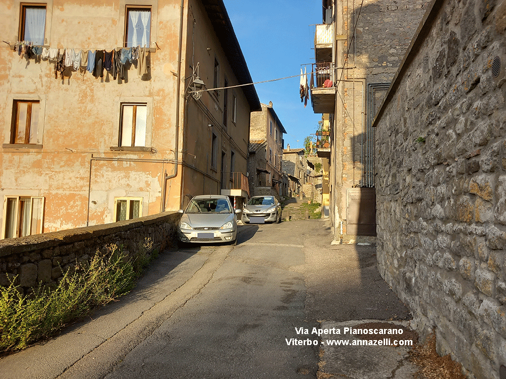 via aperta pianoscarano centro storico viterbo