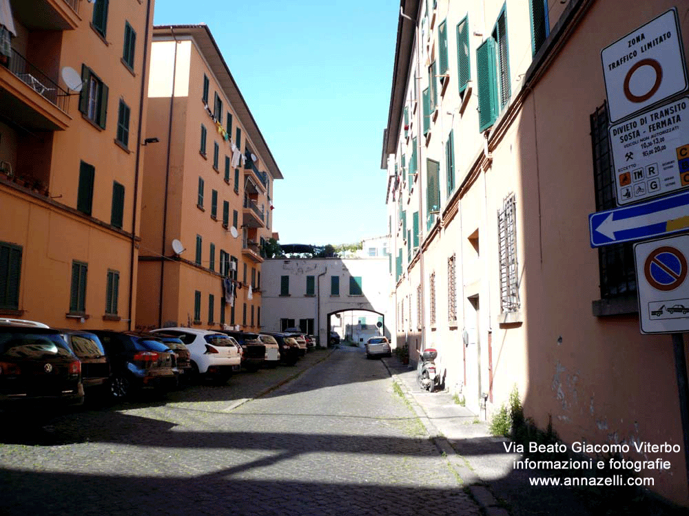 via beato giacomo da viterbo centro storico info e foto anna zelli