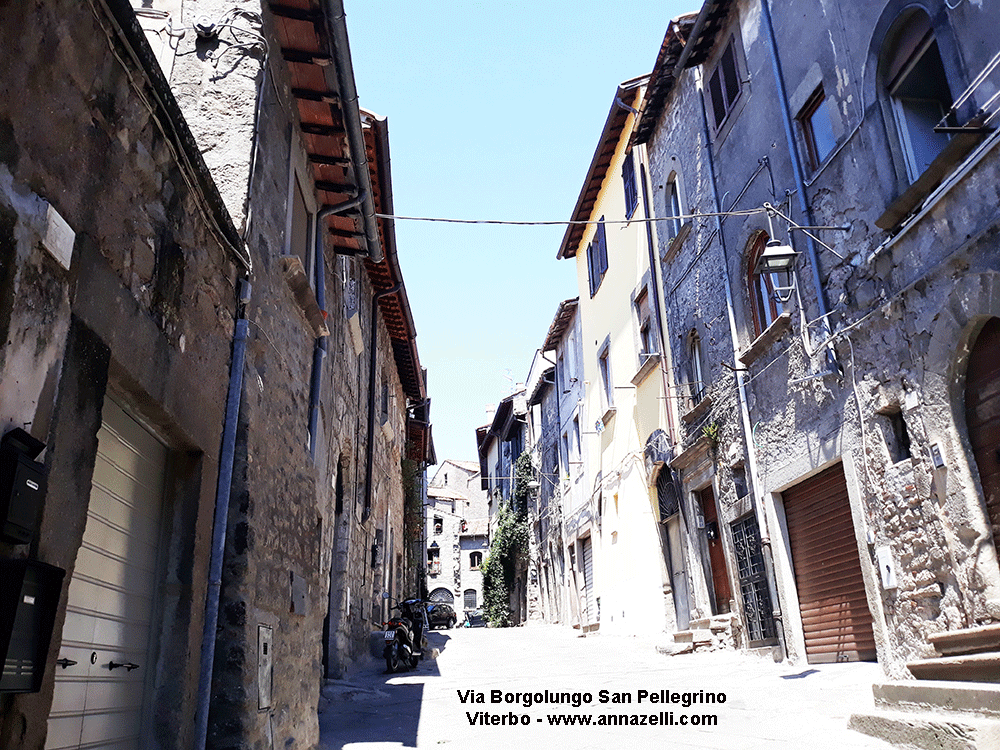 via borgoluno san pellegrino viterbo quartiere medioevale info e foto anna zell