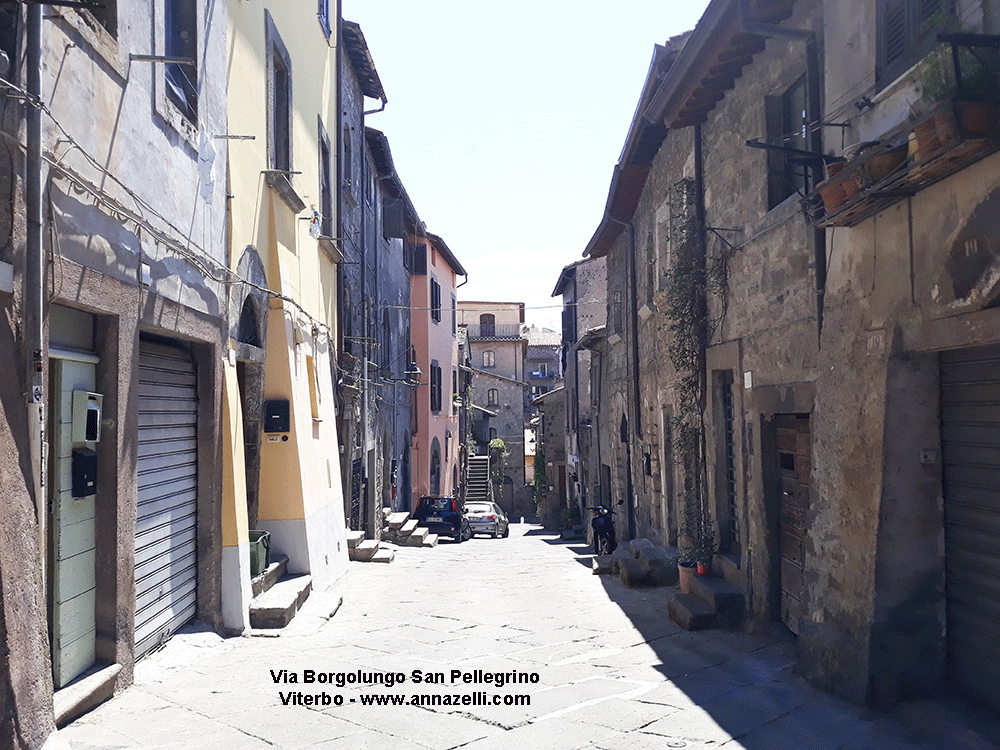 via borgoluno san pellegrino viterbo quartiere medioevale info e foto anna zell