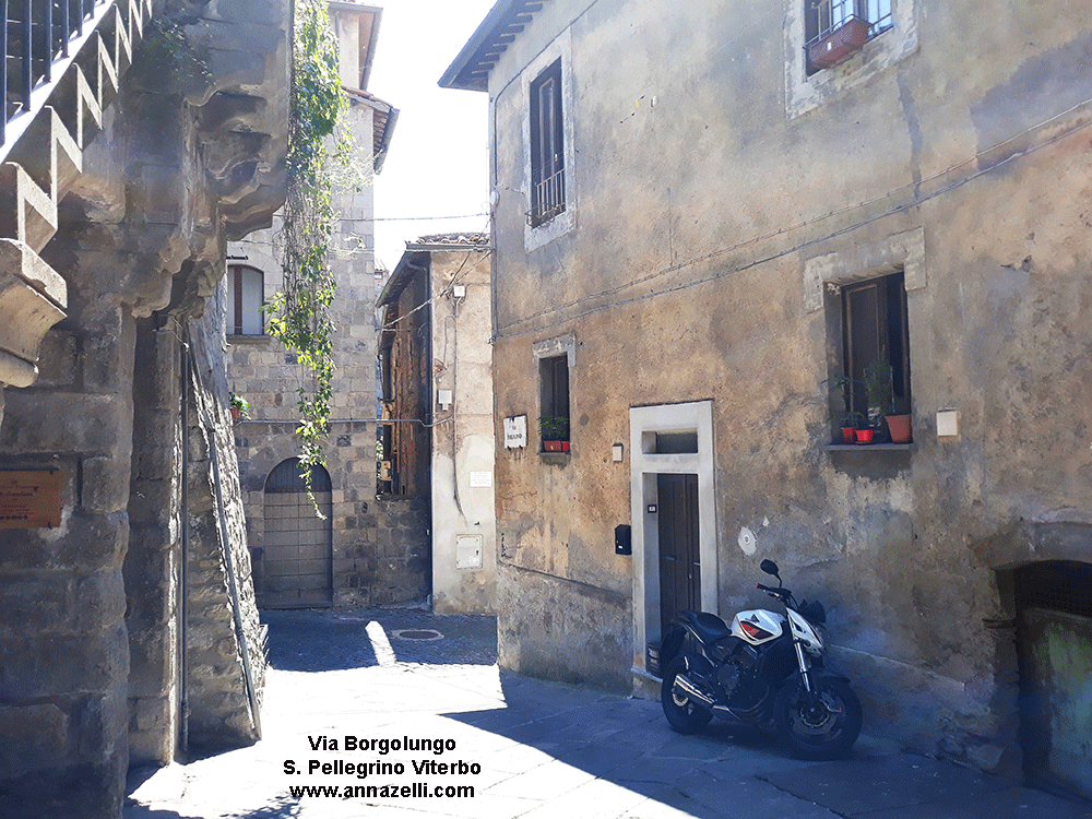 via borgoluno san pellegrino viterbo quartiere medioevale info e foto anna zell