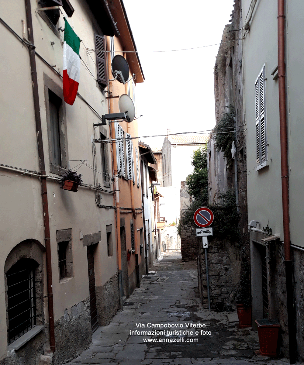 via campobovio viterbo centro storico info e foto annazelli