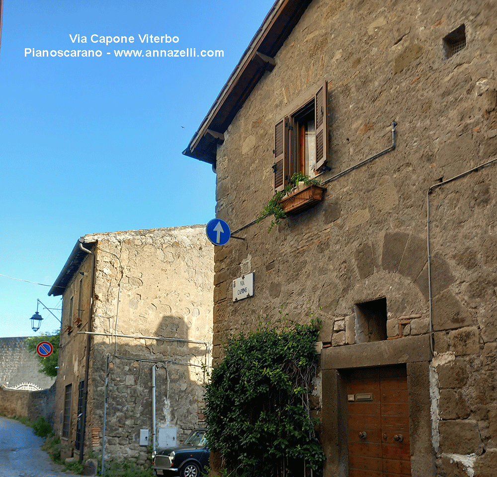 via capone pianoscarano viterbo centro storico