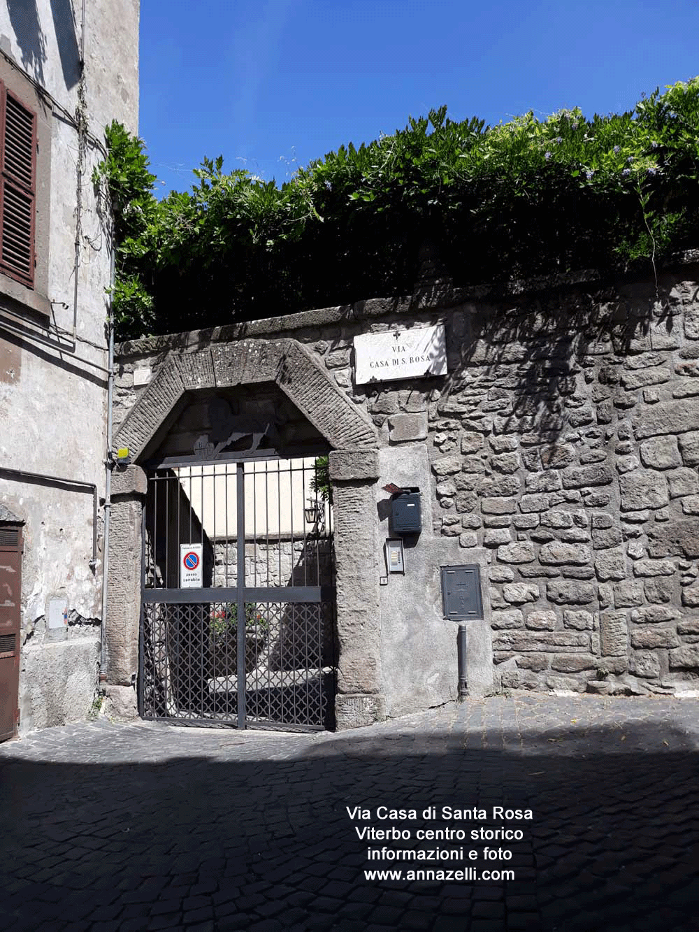 via casa di santa rosa viterbo centro storico informazioni e foto anna zelli