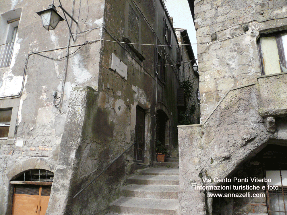 via cento ponti viterbo centro storico info e foto anna zelli