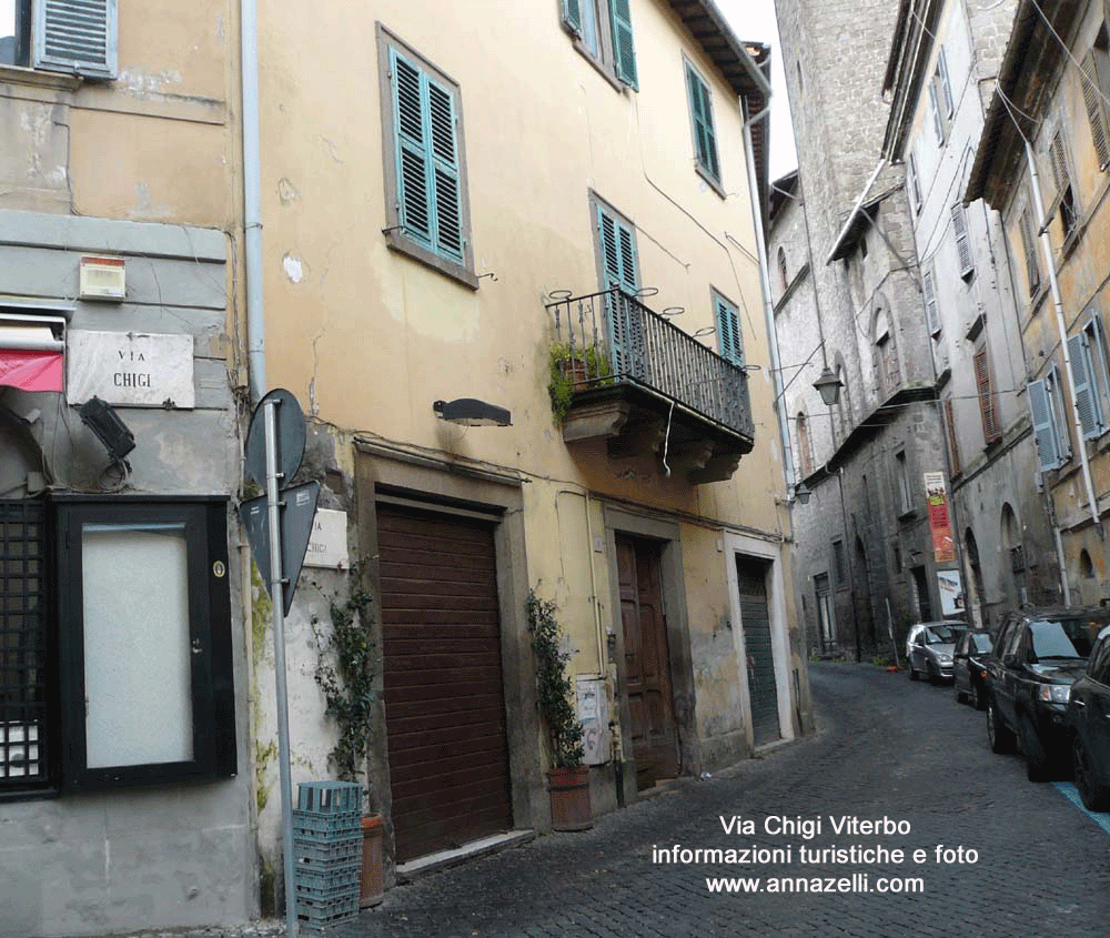 via chigi viterbo centro storico informazioni turistiche e foto anna zelli