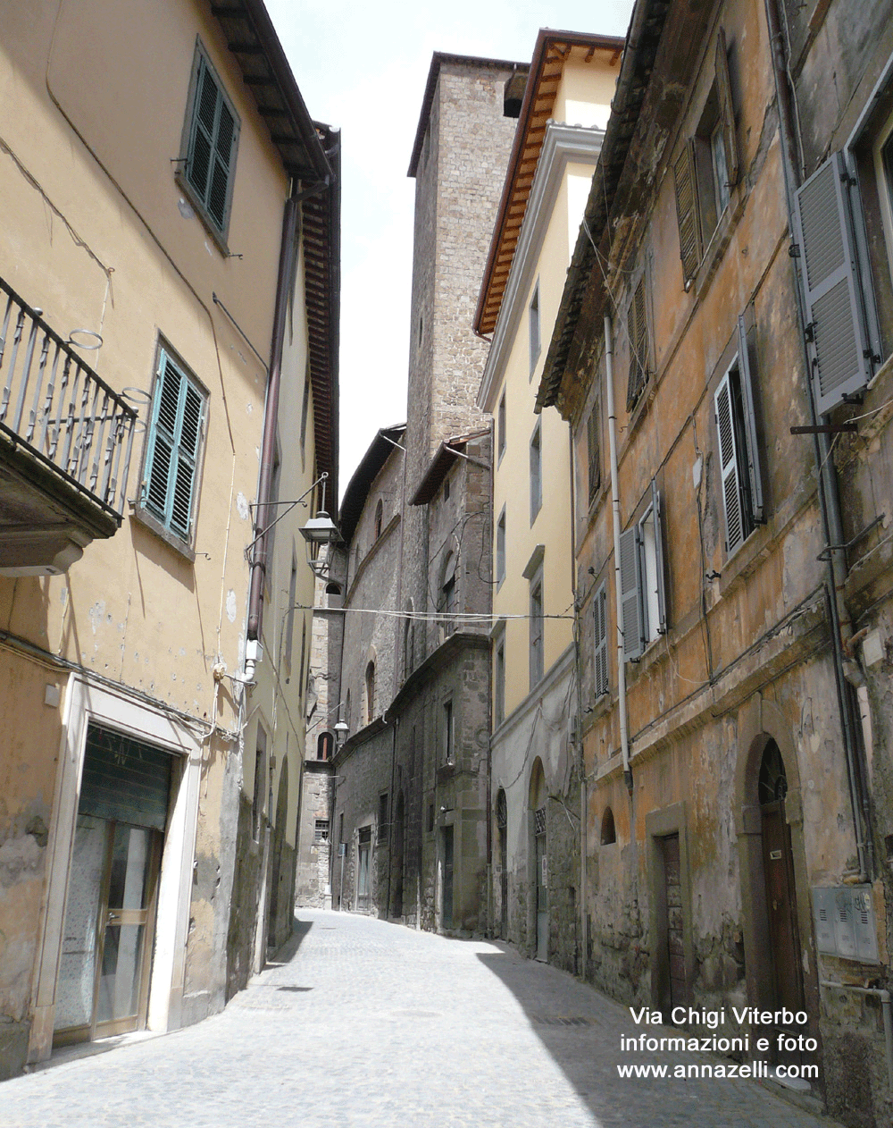 via chigi viterbo centro storico informazioni e fotografie