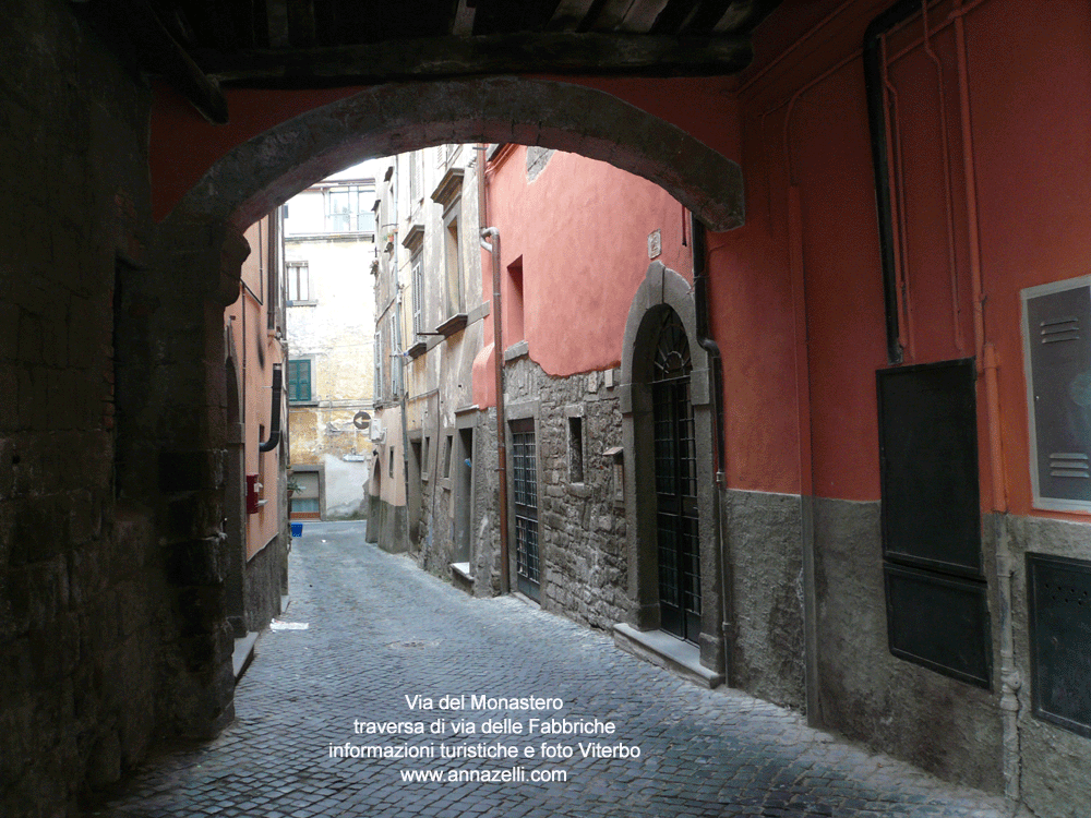 via del monastero viterbo info e foto anna zelli