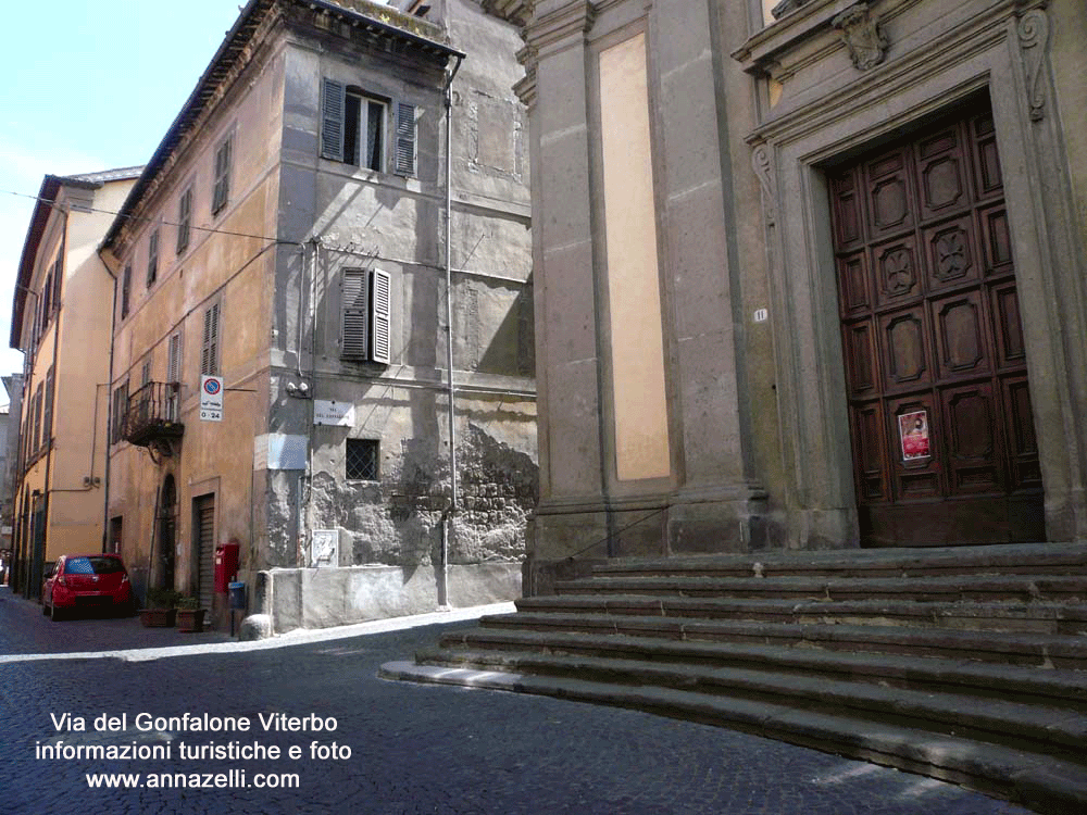 via del gonfalone viterbo informazioni e foto