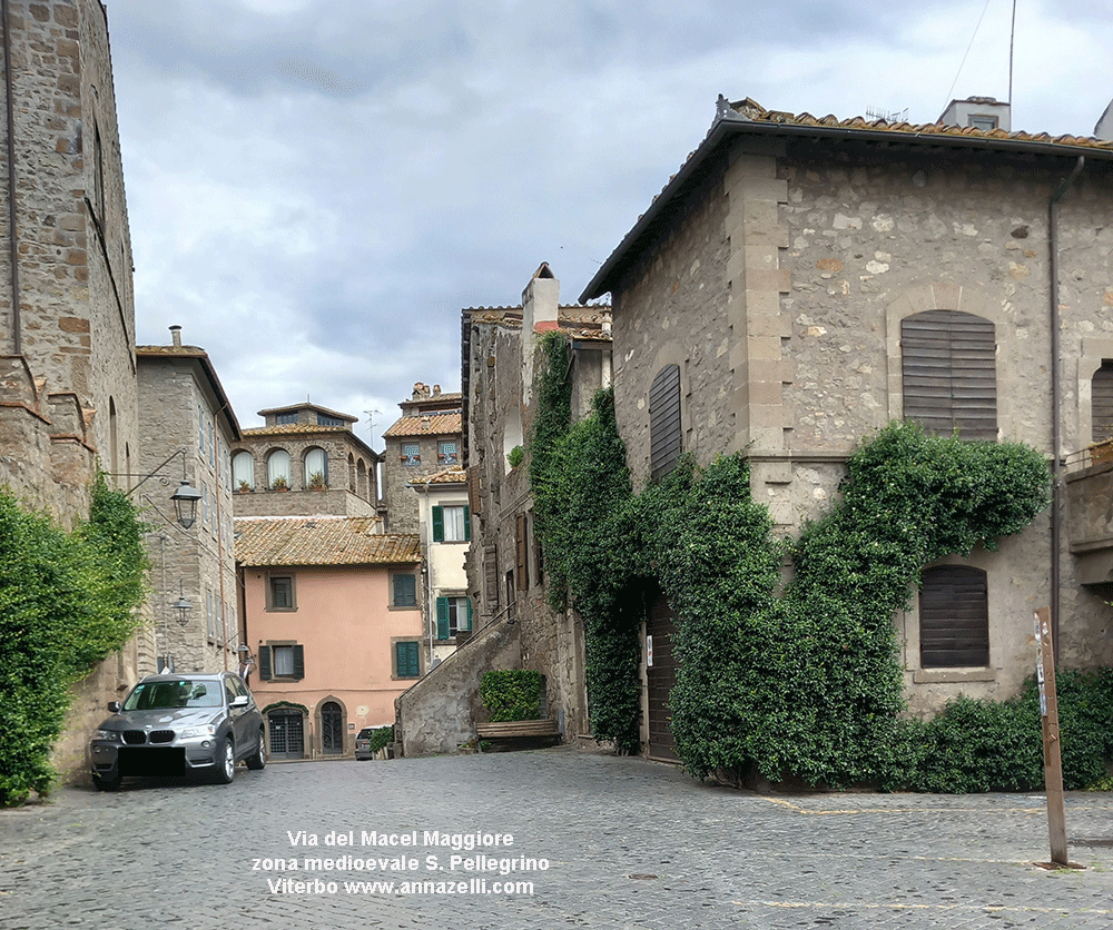 via del macel maggiore da piazza san carluccio viterbo