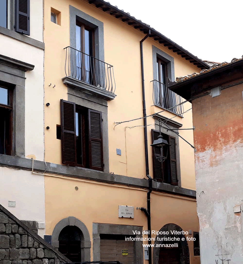 via del riposo viterbo centro storico info e foto anna zelli