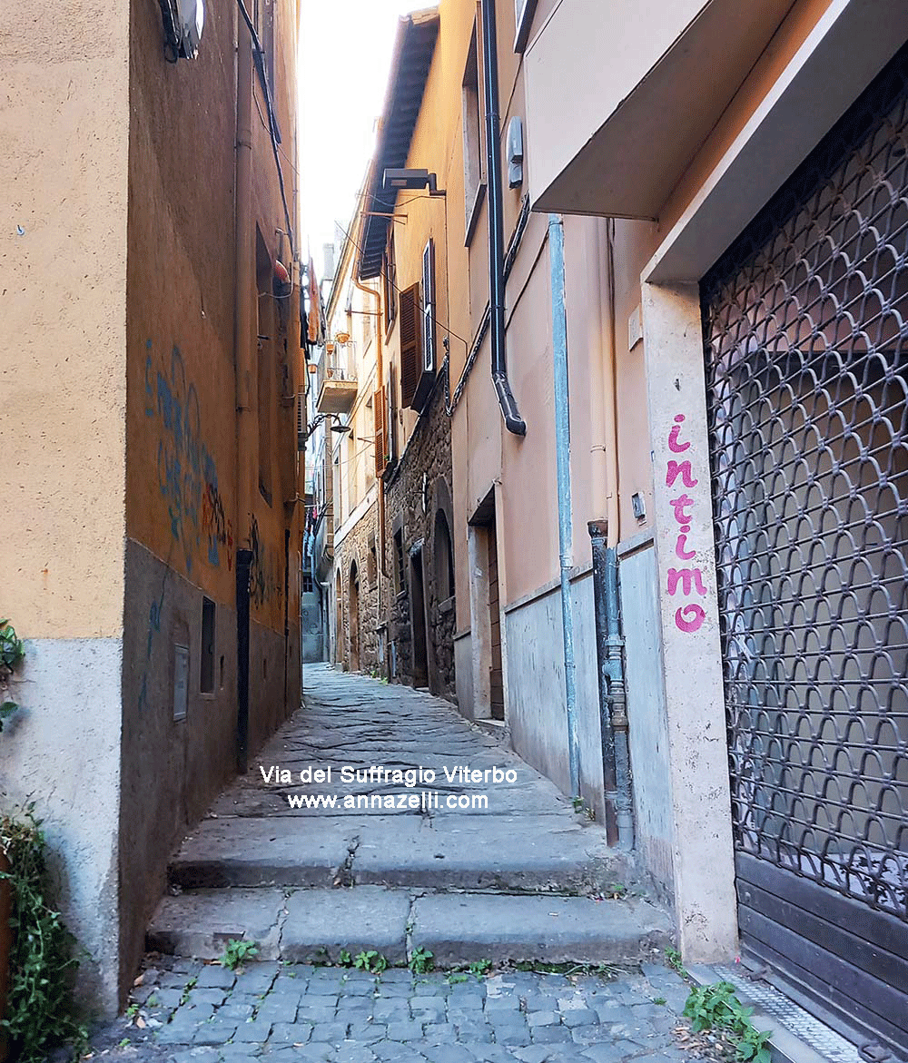 via del suffragio viterbo info e foto anna zelli