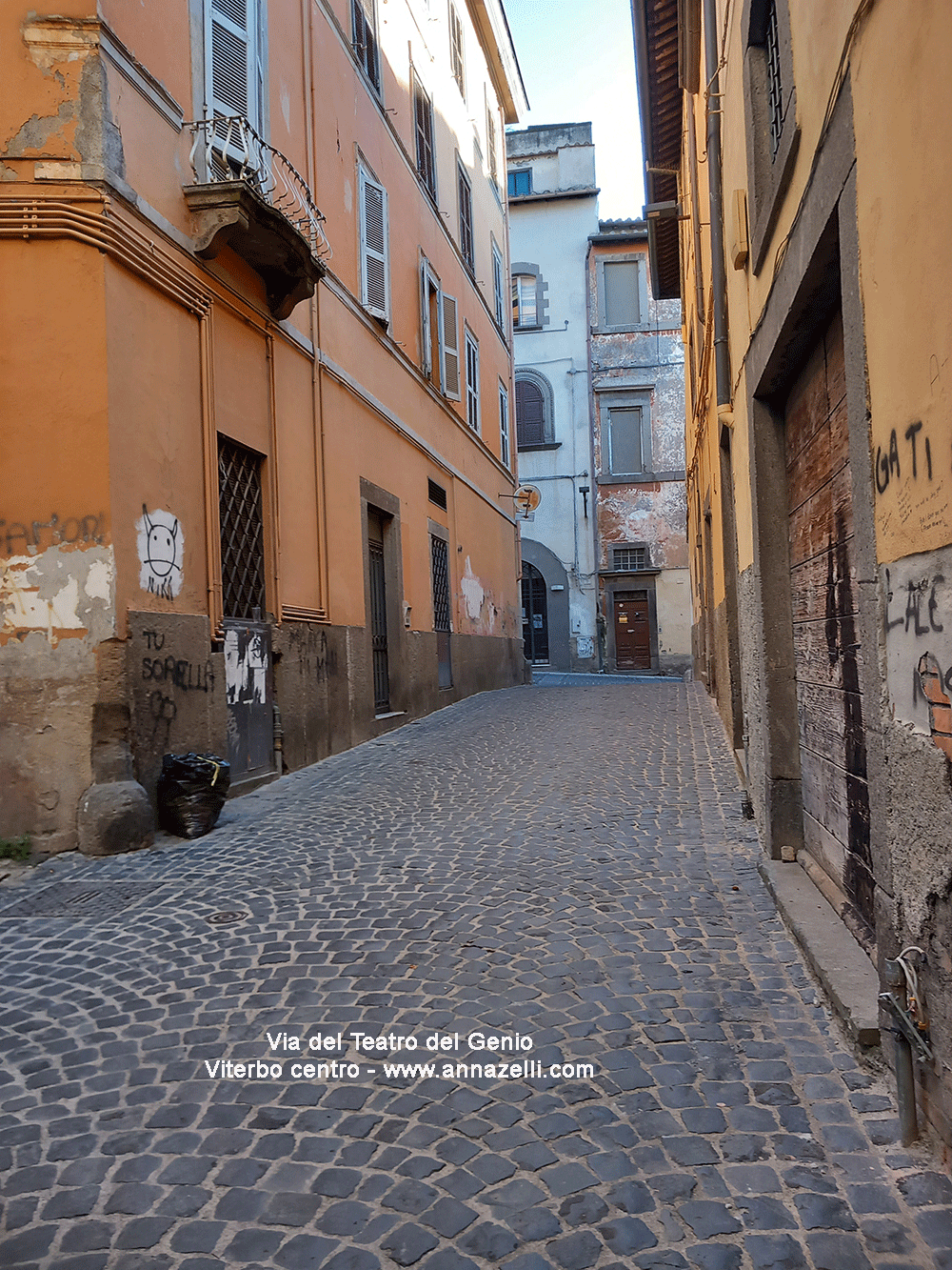via del teatro del genio viterbo centro storico info e foto anna zelli