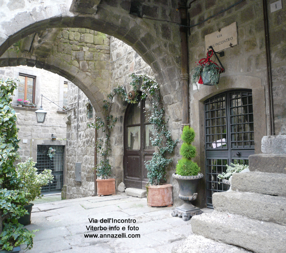 via dell'incontro viterbo centro storico info e foto anna zelli