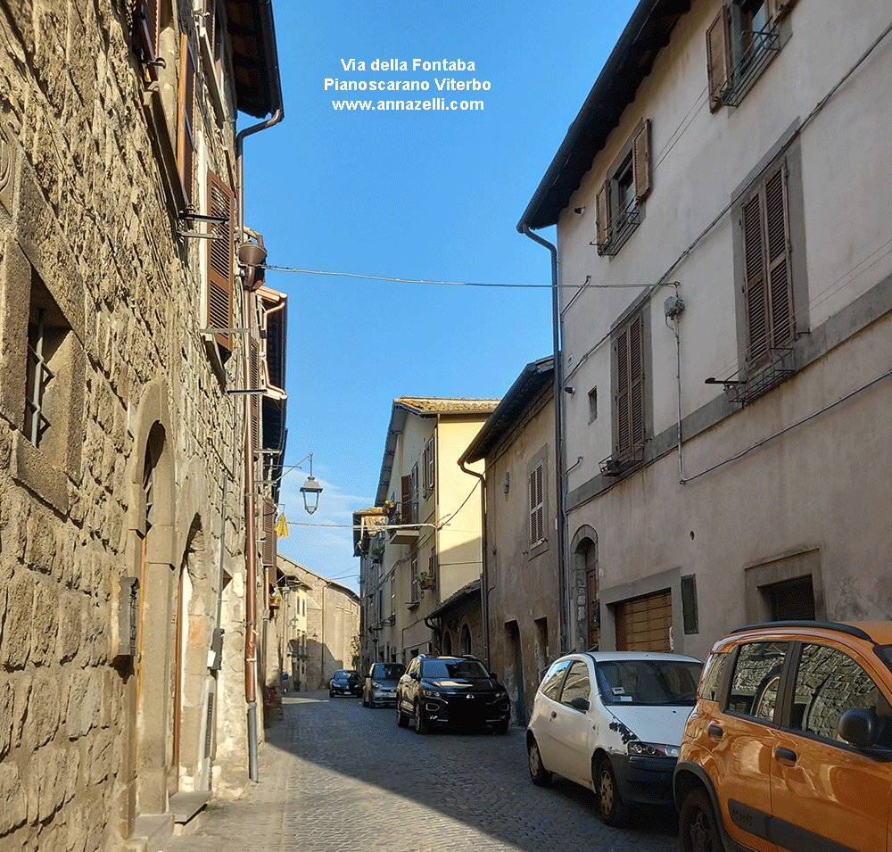 via della fontana viterbo pianoscarano info e foto anna zelli viterbo