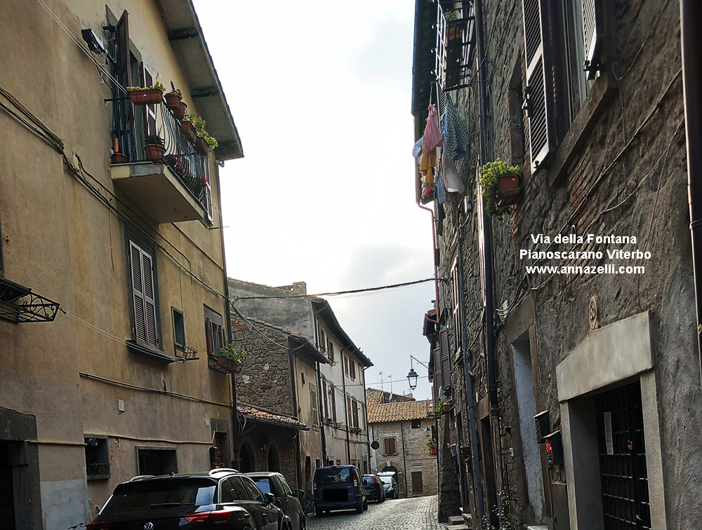 via della fontana viterbo pianoscarano centro storico info e foto anna zelli viterbo