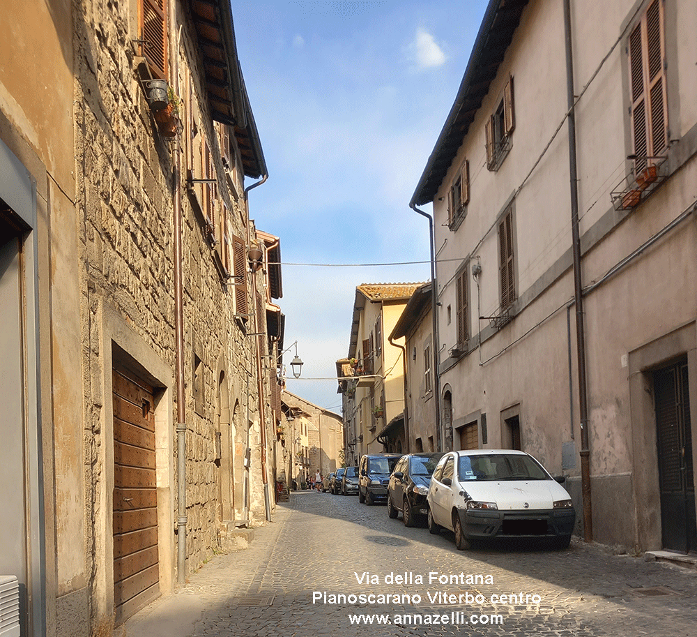 via della fontana pianoscarano viterbo centro storico info e foto anna zelli