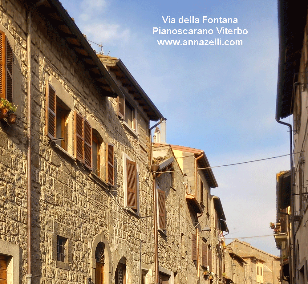 via della fontana pianoscarano viterbo info e foto anna zelli