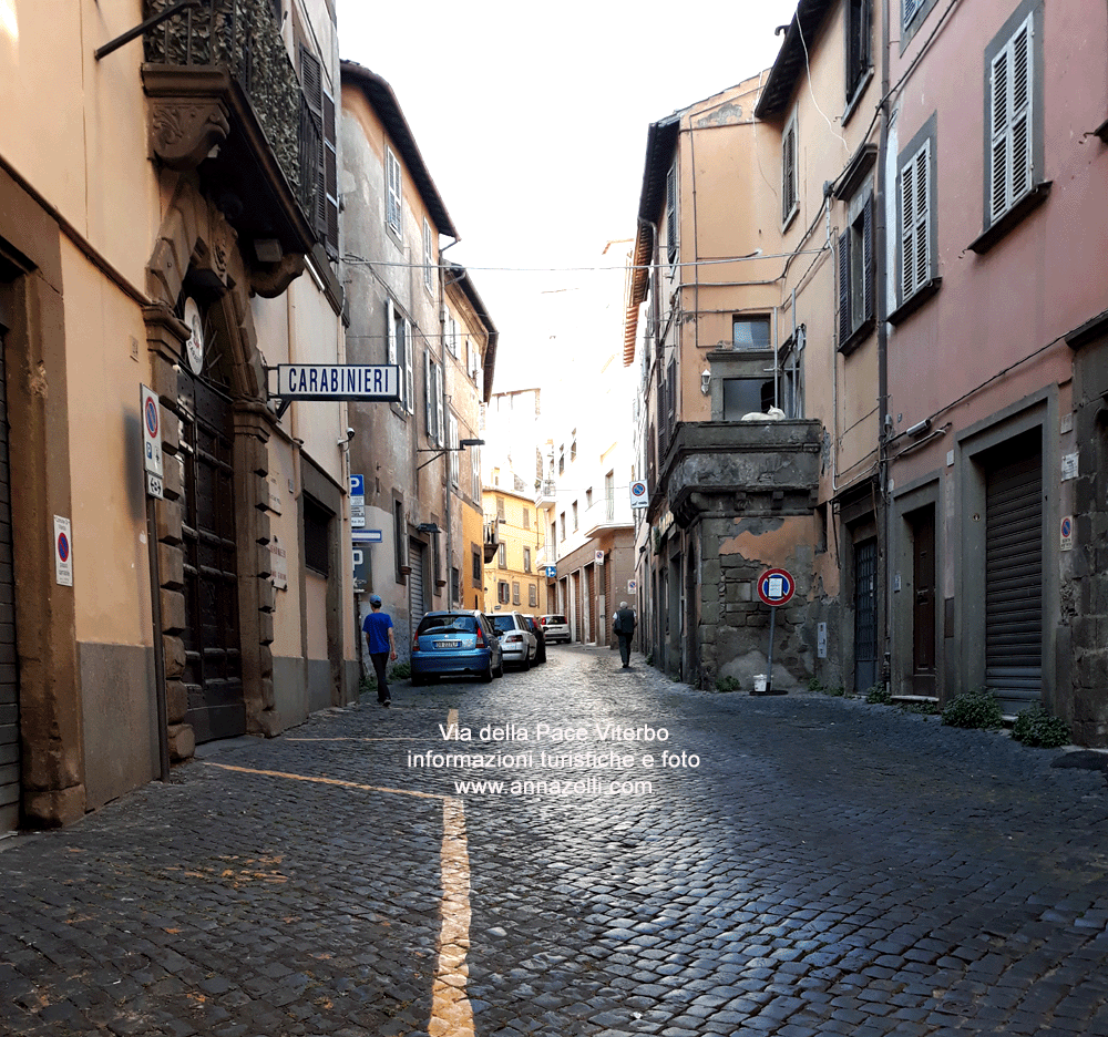 via della pace viterbo centro storico info e foto anna zelli