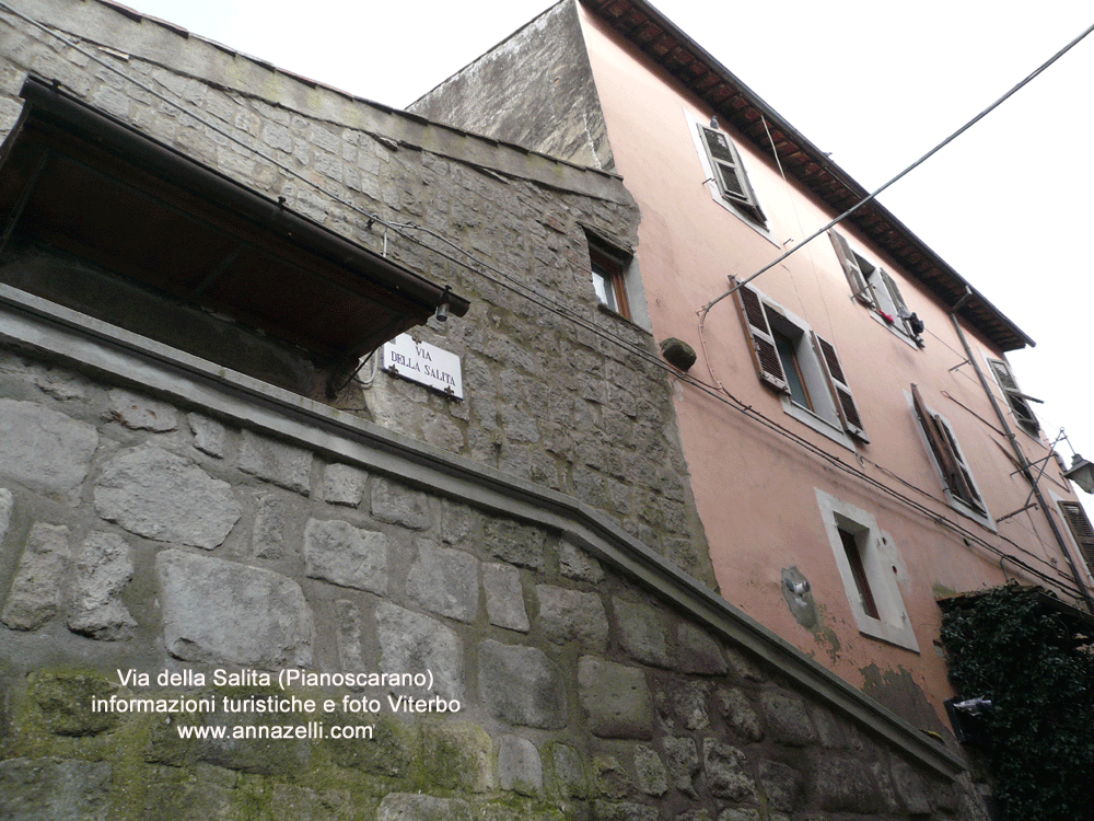 via della salita pianoscarano viterbo centro info e foto anna zelli