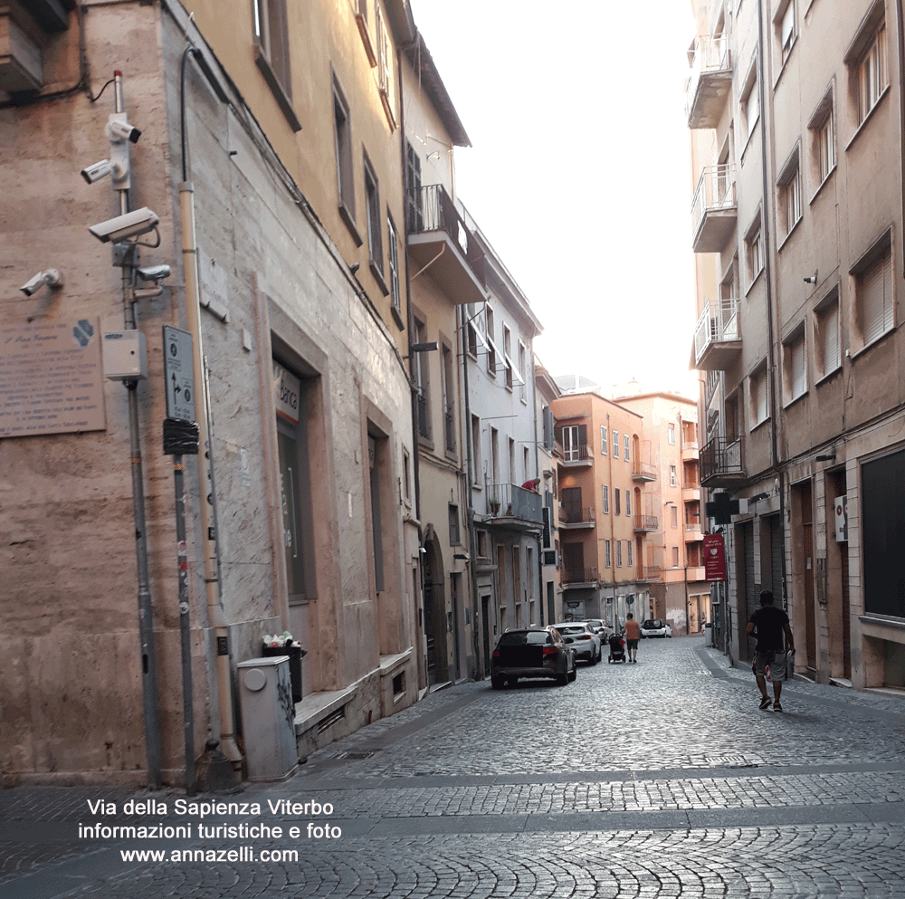 via della sapienza viterbo centro info e foto anna zelli