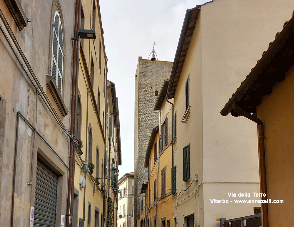 via della torre viterbo centro storico info e foto anna zelli