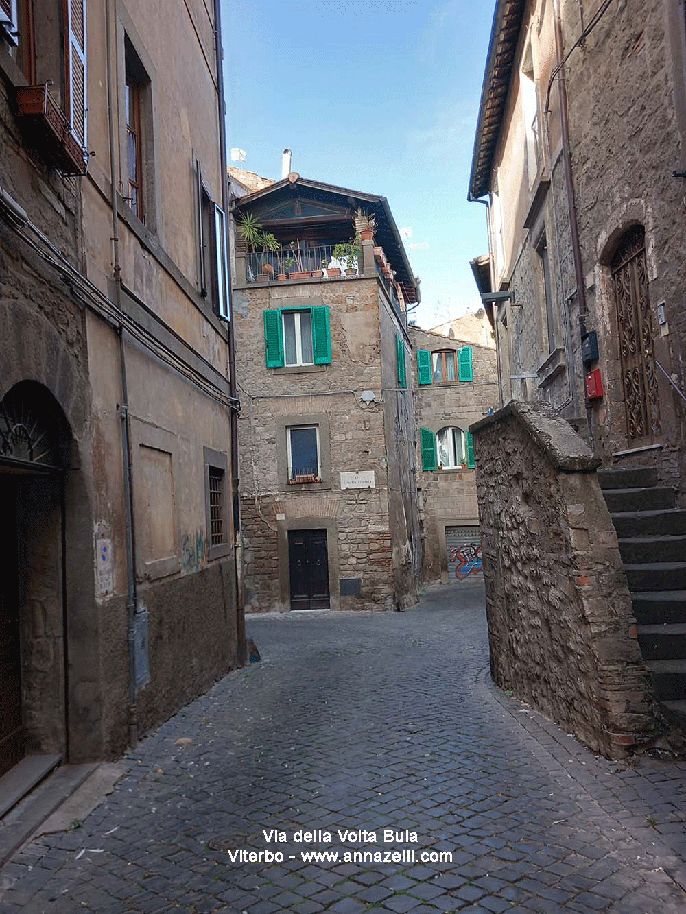 via della vota buia viterbo centro storico info e foto anna zelli