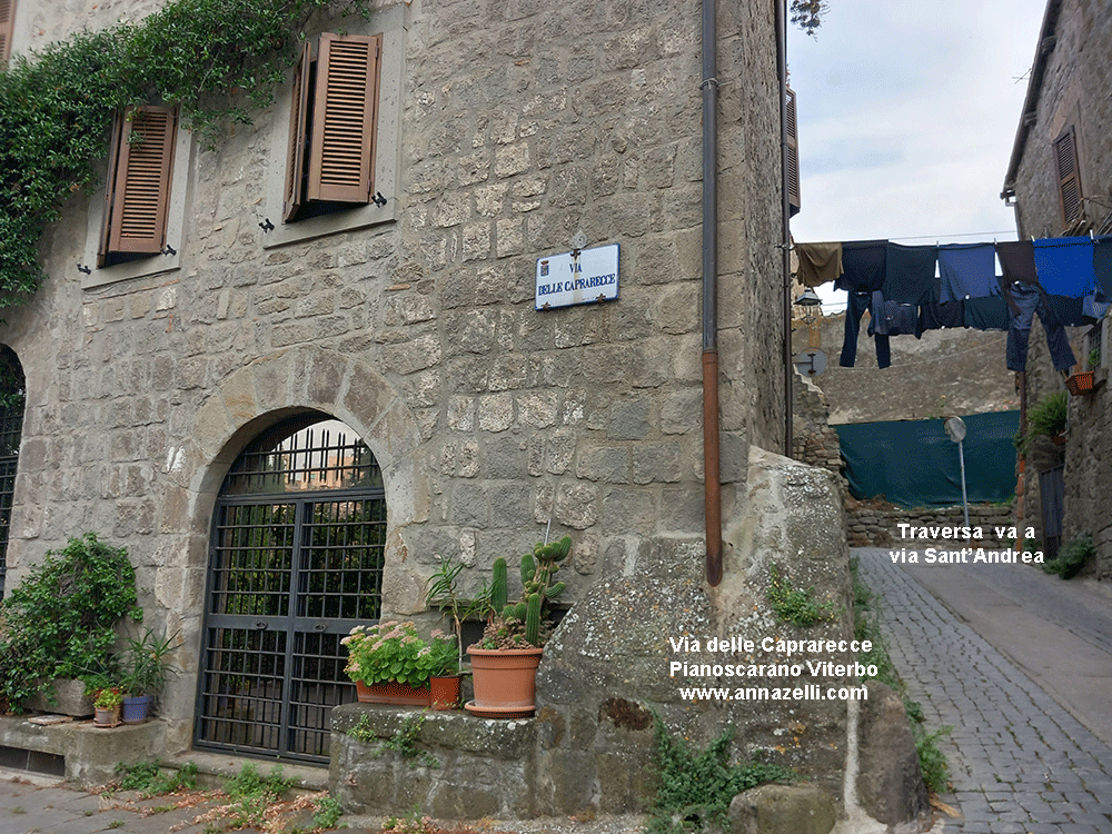 via delle caprarecce traversa che porta a via sant'andrea pianoscarano viterbo info foto anna zelli