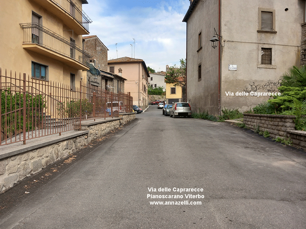 via delle caprarecce pianoscarano viterbo info e foto anna zelli