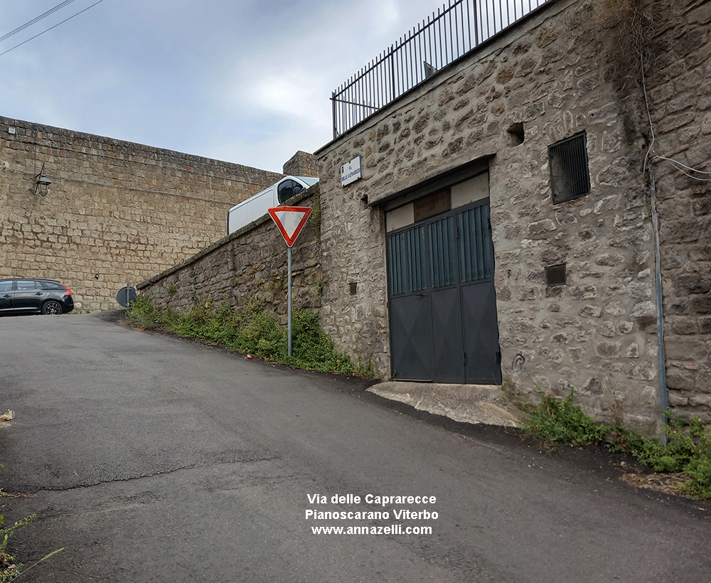 via delle caprarecce pianoscarano viterbo info e foto anna zelli