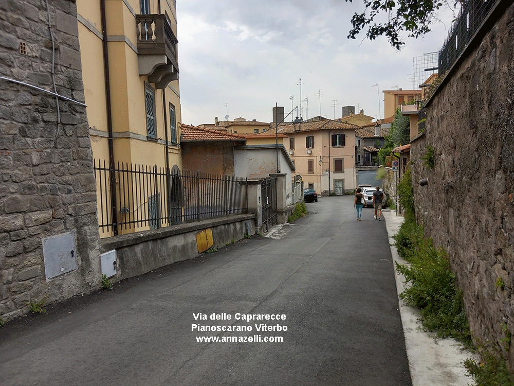 via delle caprarecce pianoscarano viterbo info e foto anna zelli