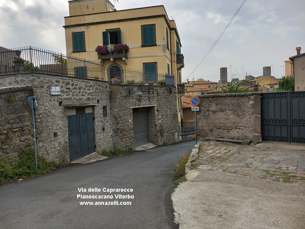 via delle caprarecce pianoscarano viterbo info e foto anna zelli