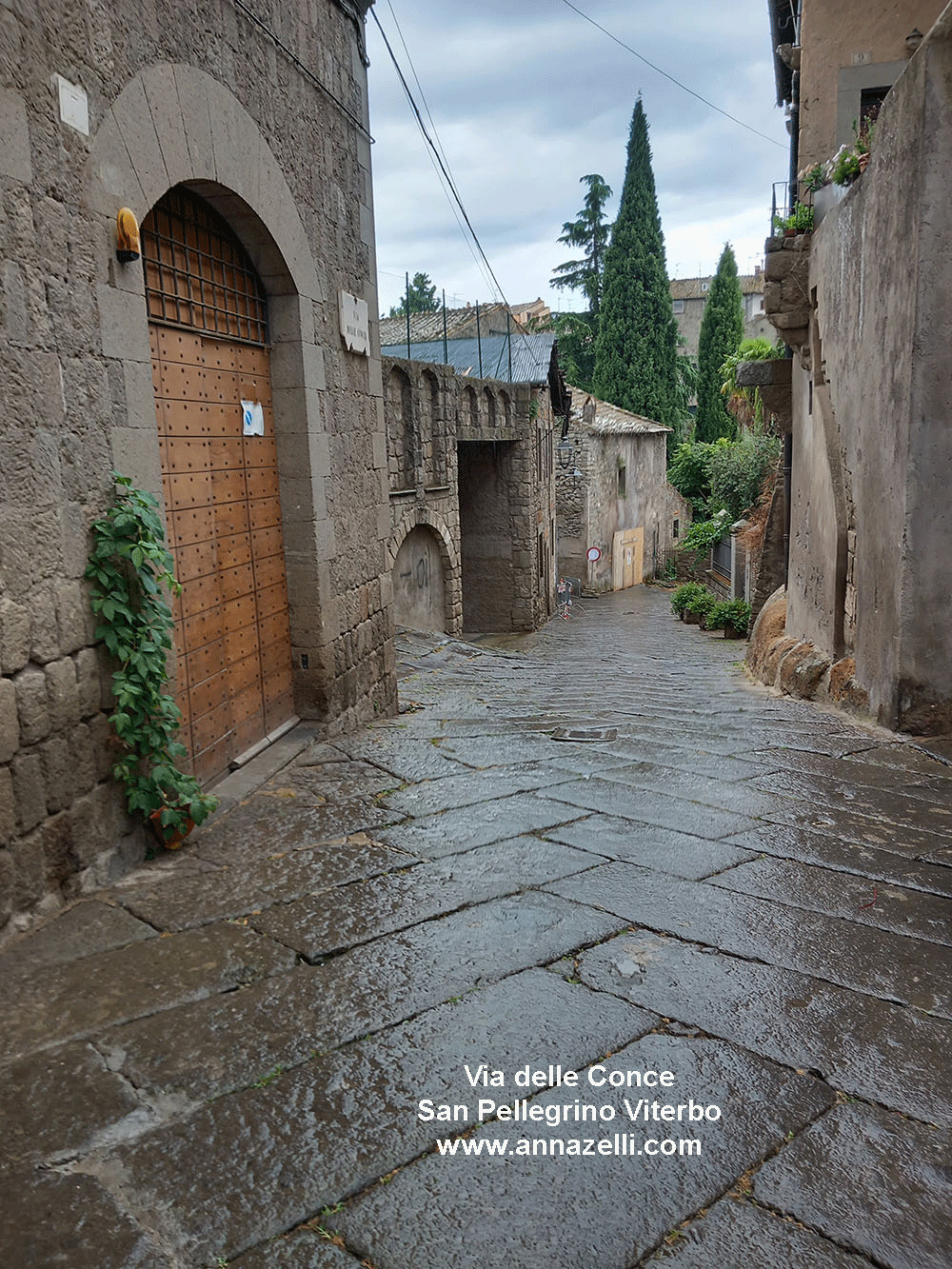 via delle conce viterbo quartiere medioevale san pellegrino info e foto anna zelli