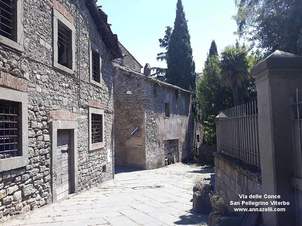 via delle conce viterbo quartiere medioevale san pellegrino info e foto anna zelli