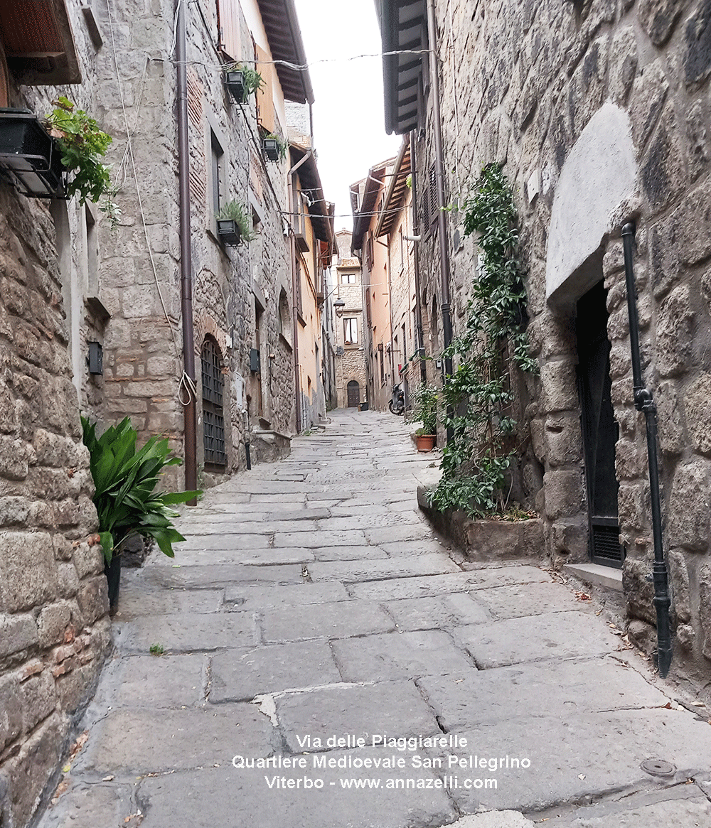 via delle piaggiarelle quartiere medioevale san pellegrino viterbo info e foto anna zelli