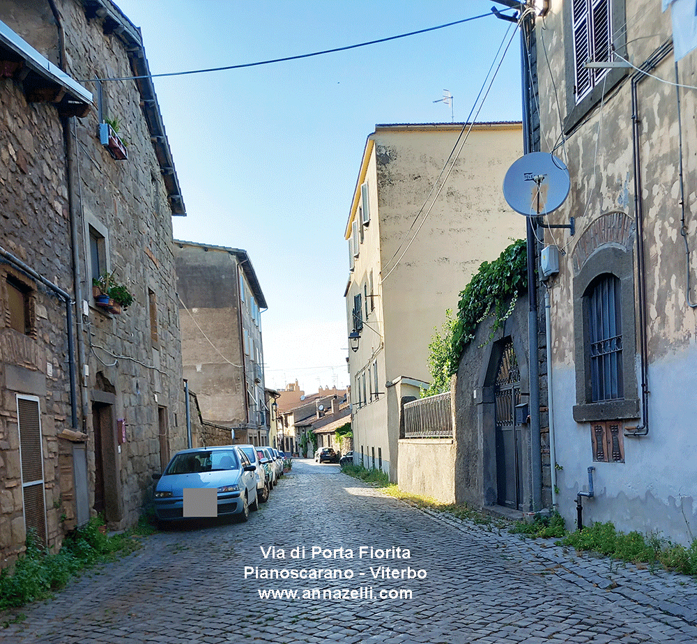 via di porta fiorita viterbo centro pianoscarano info e foto anna zelli