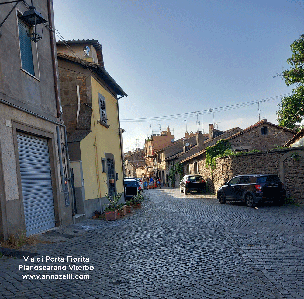 via di porta fiorita viterbo centro pianoscarano info e foto anna zelli