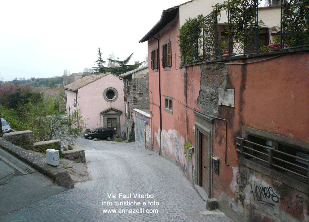 via faul viterbo centro storico info e foto anna zelli