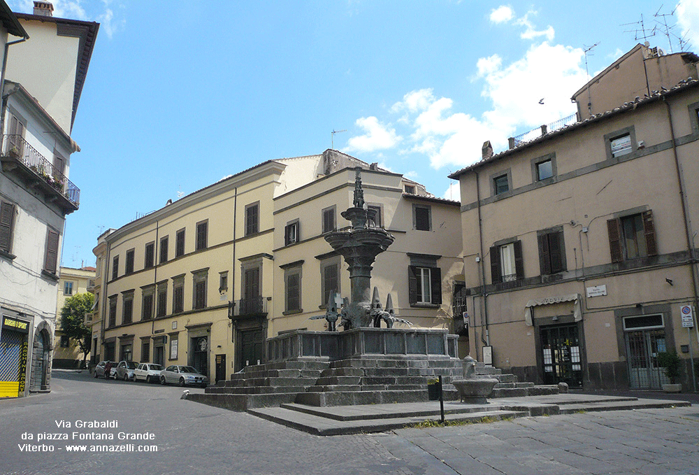 via garibaldi da piazza fontana grande viterbo info e foto anna zelli