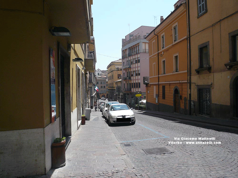 via giacomo matteotti viterbo centro storico info e foto anna zelli