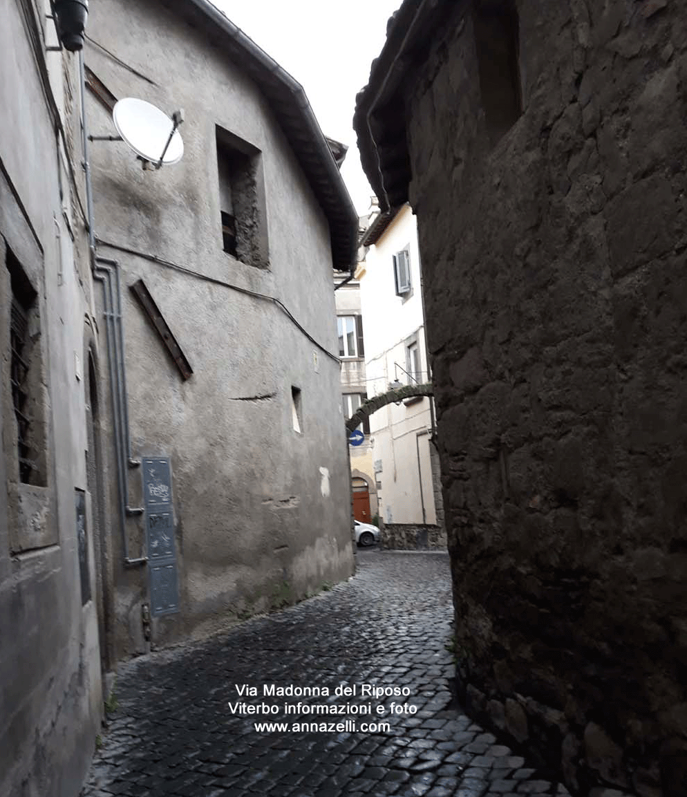 via madonna del riposo viterbo centro storico info e foto anna zelli