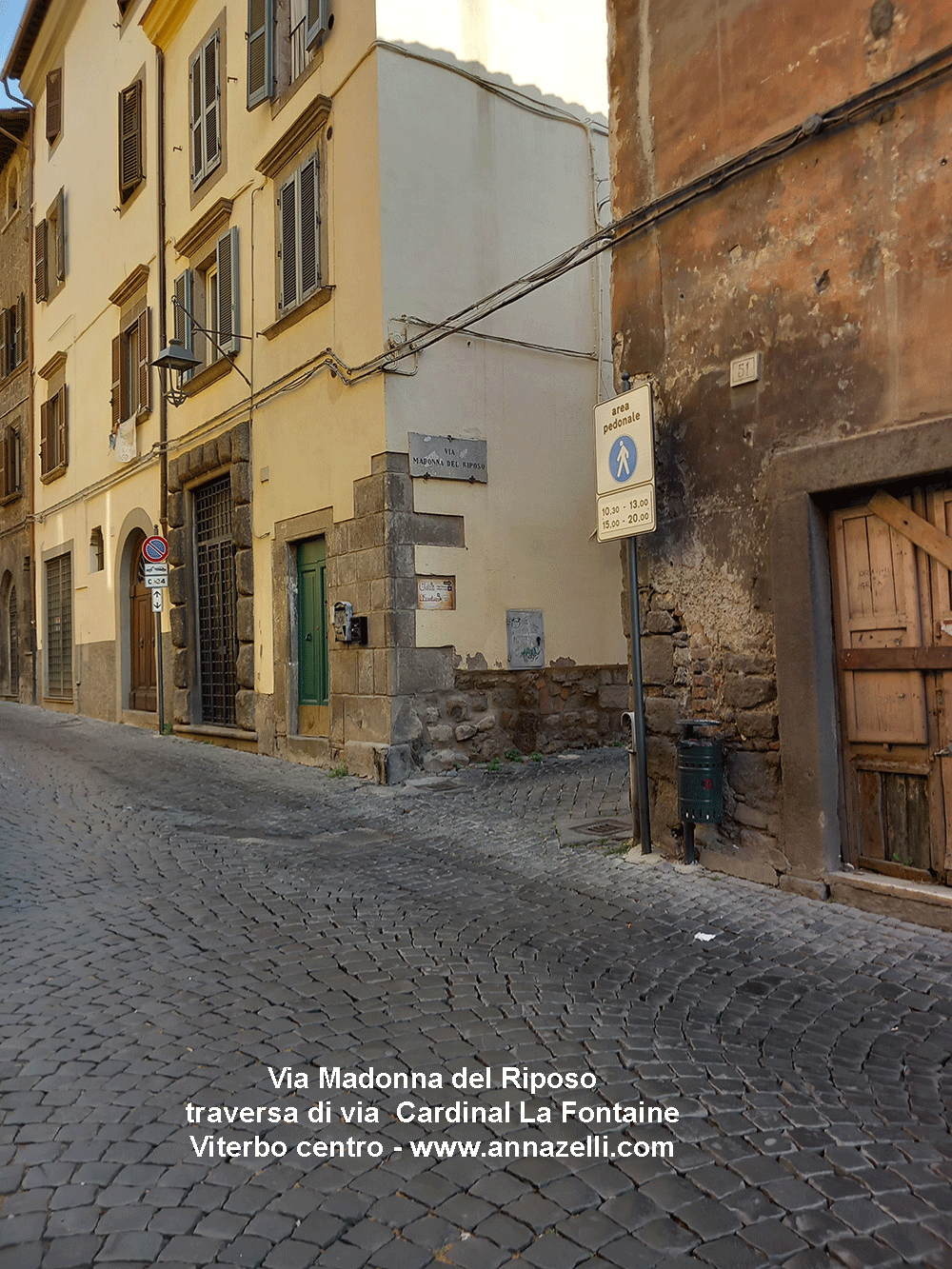 via madonna del riposo viterbo centro storico info e foto anna zelli